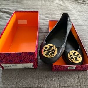Tory Burch Minnie Travel Flats…like new!